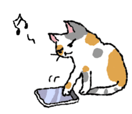 Cats of the onomatopoeia (English Ver.) sticker #13132901