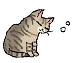 Cats of the onomatopoeia (English Ver.) sticker #13132902