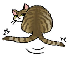 Cats of the onomatopoeia (English Ver.) sticker #13132907