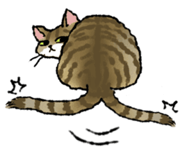 Cats of the onomatopoeia (English Ver.) sticker #13132907
