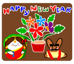 OX 5: Merry X'Mas & Happy New Year sticker #13133056