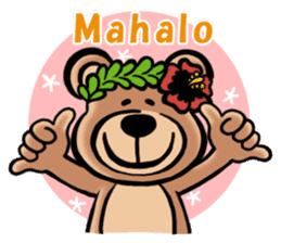 Mr.AERU of the bear which is aloha sticker #13138039