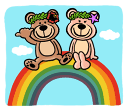 Mr.AERU of the bear which is aloha sticker #13138046