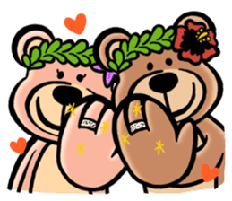 Mr.AERU of the bear which is aloha sticker #13138047