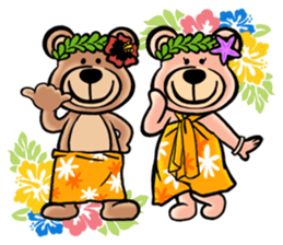Mr.AERU of the bear which is aloha sticker #13138052