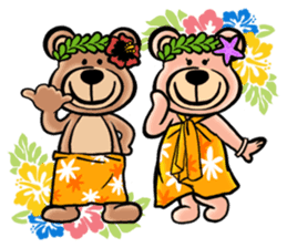 Mr.AERU of the bear which is aloha sticker #13138052