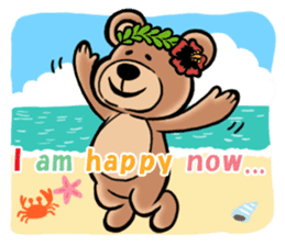Mr.AERU of the bear which is aloha sticker #13138054