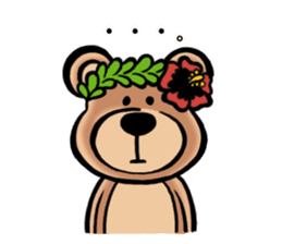 Mr.AERU of the bear which is aloha sticker #13138057