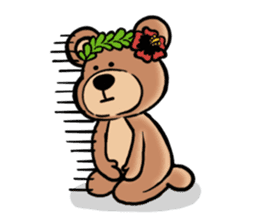 Mr.AERU of the bear which is aloha sticker #13138059