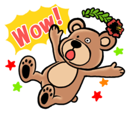 Mr.AERU of the bear which is aloha sticker #13138060