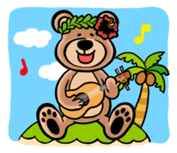 Mr.AERU of the bear which is aloha sticker #13138061