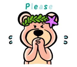 Mr.AERU of the bear which is aloha sticker #13138063