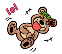 Mr.AERU of the bear which is aloha sticker #13138064