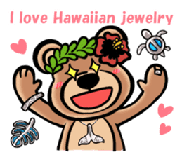 Mr.AERU of the bear which is aloha sticker #13138065