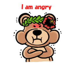 Mr.AERU of the bear which is aloha sticker #13138067