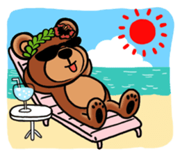 Mr.AERU of the bear which is aloha sticker #13138070