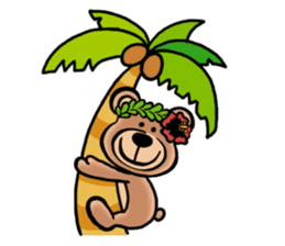 Mr.AERU of the bear which is aloha sticker #13138071
