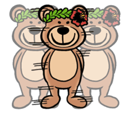 Mr.AERU of the bear which is aloha sticker #13138072
