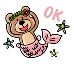 Mr.AERU of the bear which is aloha sticker #13138076