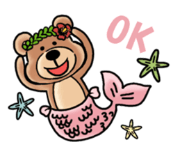 Mr.AERU of the bear which is aloha sticker #13138076