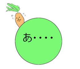 Radishsan&carrotsan sticker #13138359