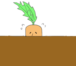 Radishsan&carrotsan sticker #13138380