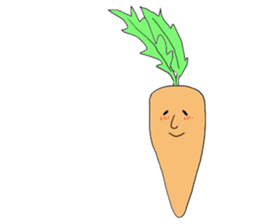 Radishsan&carrotsan sticker #13138381