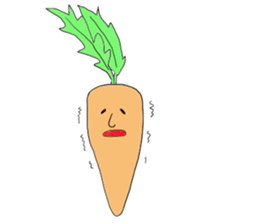Radishsan&carrotsan sticker #13138382
