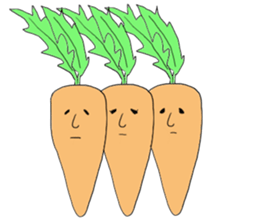 Radishsan&carrotsan sticker #13138384