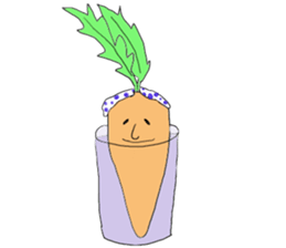 Radishsan&carrotsan sticker #13138385