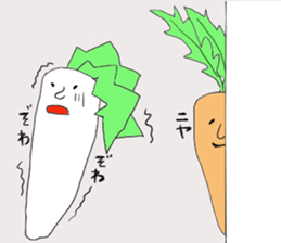 Radishsan&carrotsan sticker #13138390