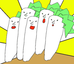 Radishsan&carrotsan sticker #13138391