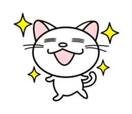 Sticker of the cats with the eyebrows sticker #13138402