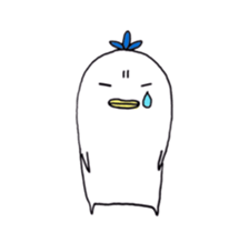 Shy cat & bird...? sticker #13138483