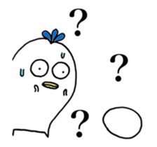 Shy cat & bird...? sticker #13138488