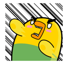 Annoying parakeet with motion!4 sticker #13138551