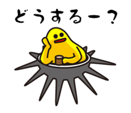 Japanese Purple sea urchin sticker #13139003