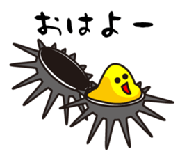 Japanese Purple sea urchin sticker #13139004