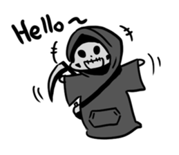 Q Grim reaper English version sticker #13139150