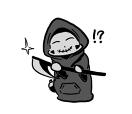 Q Grim reaper English version sticker #13139152