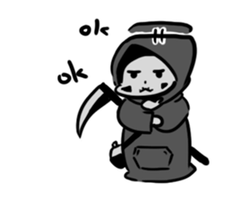 Q Grim reaper English version sticker #13139156