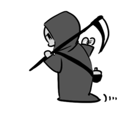 Q Grim reaper English version sticker #13139162