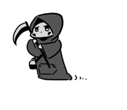 Q Grim reaper English version sticker #13139164
