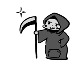 Q Grim reaper English version sticker #13139169
