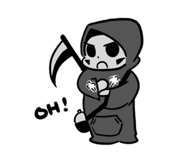 Q Grim reaper English version sticker #13139170