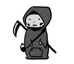 Q Grim reaper English version sticker #13139172
