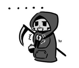 Q Grim reaper English version sticker #13139173