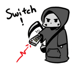 Q Grim reaper English version sticker #13139179