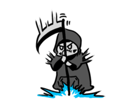 Q Grim reaper English version sticker #13139181