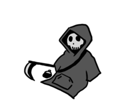 Q Grim reaper English version sticker #13139184